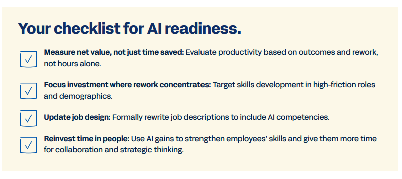 Check list for AI readiness